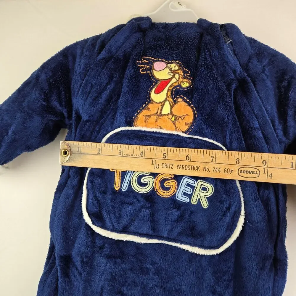 Disney‎ baby Tigger fuzzy winter one piece size 3-6 months